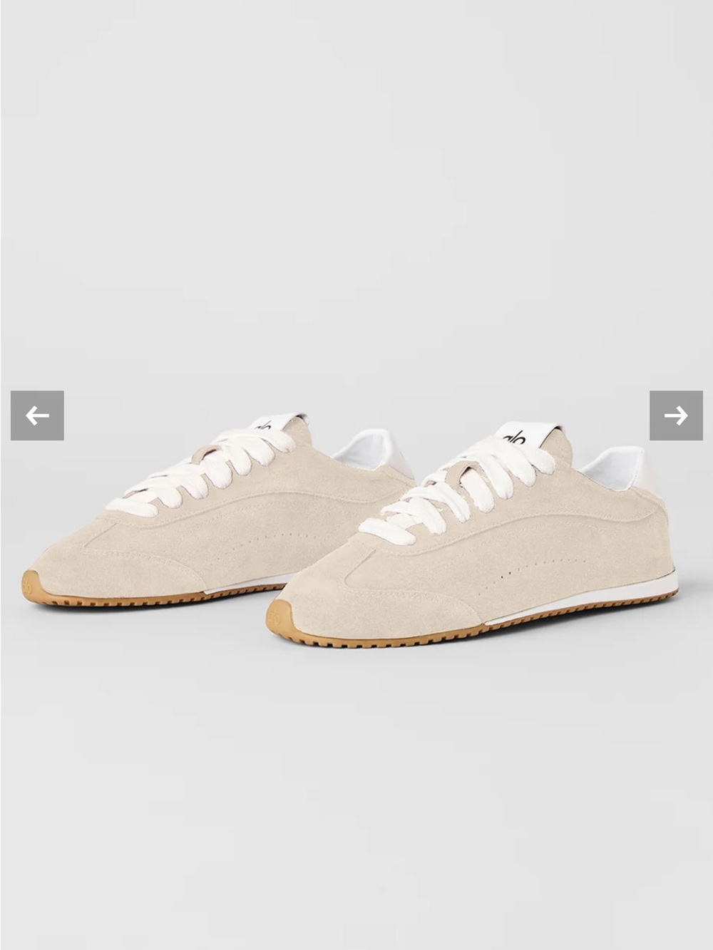 Alo Yoga Sunset Suede Sneakers In Sandstone Sz 8